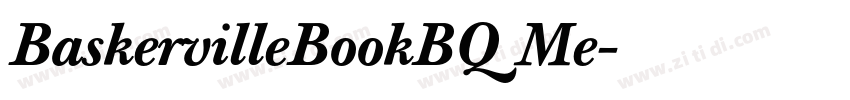 BaskervilleBookBQ Me字体转换